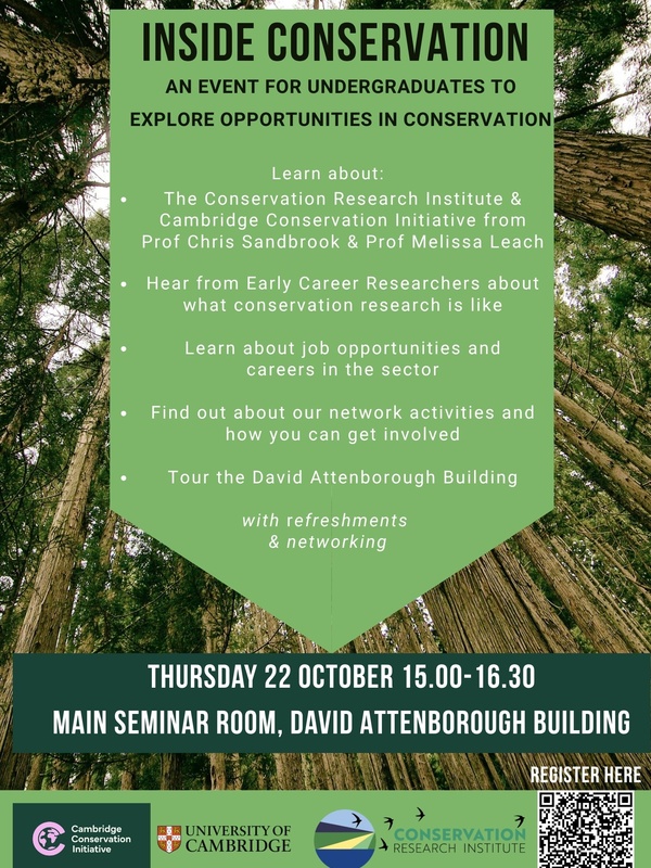 Poster for Inside Conservation event