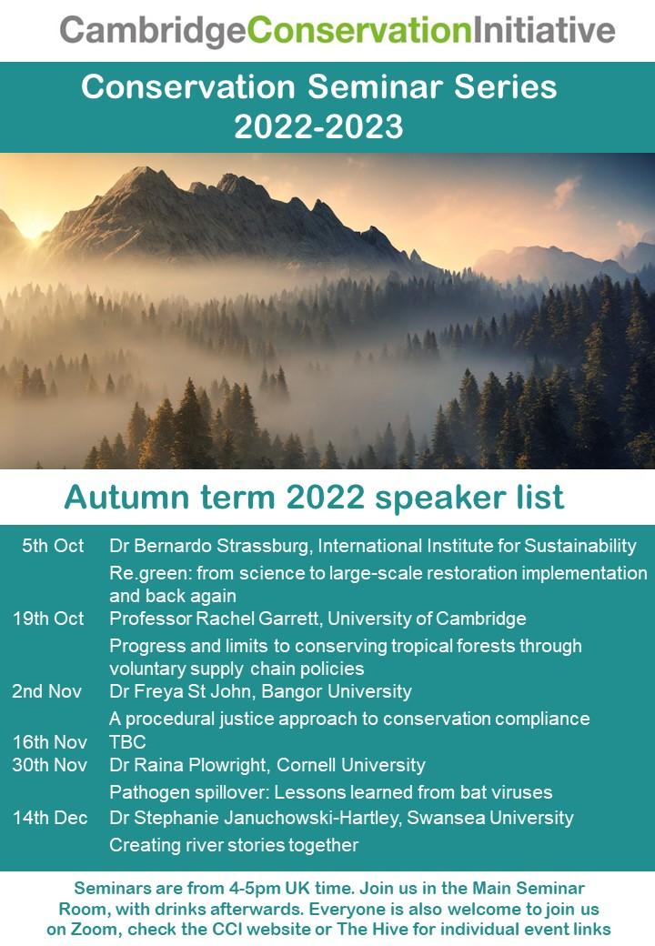 CCI Seminars Autumn 2022 CCI Seminars Autumn 2022