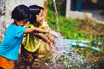 children and water
